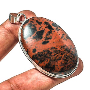 Natural Leopardite Jasper stone pendant, Plated stone Pendant, Stone Pendant, Fashion Pendant, wedding gift, valentine gift, gift for him,