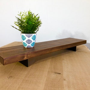 Tischaufsatz - Tisch Regal - Monitor Erhöhung - Blumenbank - Schreibtisch / Deko / Massivholz