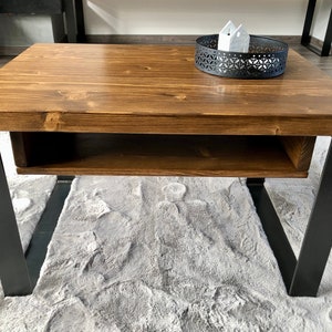 Coffee table side table 70 cm x 48 cm - industrial design loft style