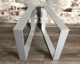 Table legs 50 cm / 45 cm / 39 cm / 30 wide - silver powder coated - table runners - table frame