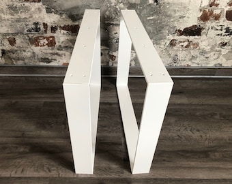 Table legs 50 cm / 45 cm / 39 cm / 30 cm wide - white powder-coated - table runners - table frame