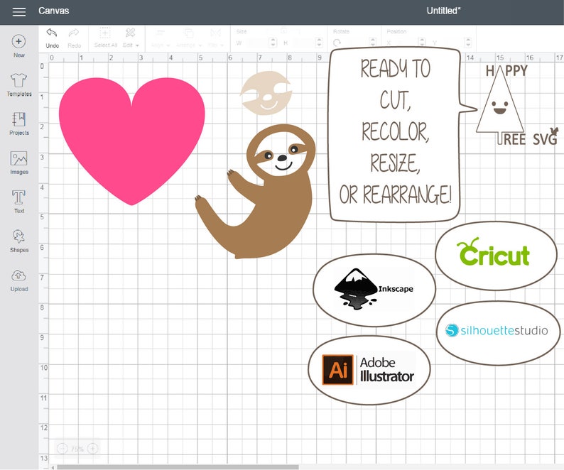 Download Sloth on Heart SVG Valentines Day SVG PNG clipart | Etsy