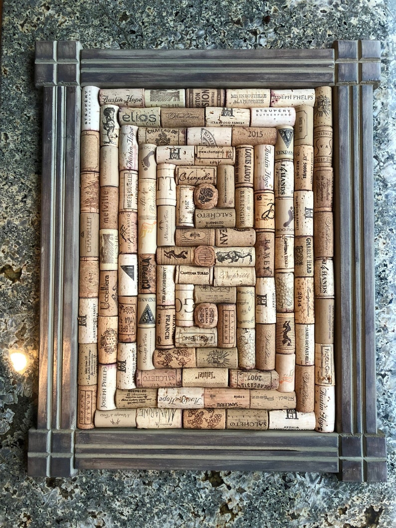 Wine Cork Bulletin Boards Etsy