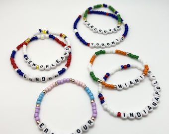The Eras Tour City themed bracelet