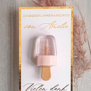 JGA geschenke gäste, Kreative Gastgeschenke für junggesellinnenabschied, Dankeschön zum JGA Kleine Geschenke für Freundinnen Lippenbalsam