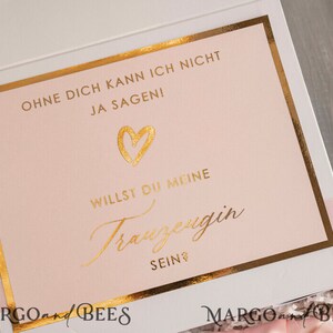 personalisierter Glas Trauzeugin geschenk fragen box Brautjungfer Trauzeuge, Möchtest Du meine Trauzeugin sein box Geschenkschachtel Hochzeit Trauzeuge fragen