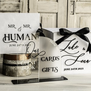 Velvet Set Card Box Guestbook Sign, Wedding Card Box Instant Instax Guestbook, Black & White Wedding Money Box Sing Guestbook Set, BWs