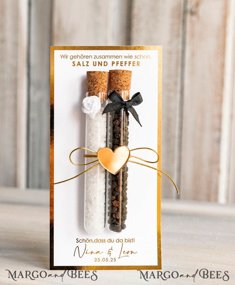 Personalisiert Gastgeschenke Hochzeit wir gehoren zusammen wie Salz Pfeffer Hochzeit Reagenzglas Gastgeschenk fur Hochzeitsgäste mit Name
Gastgeschenke komplett fertig dekoriert
gastgeschenke hochzeit Reagenzglas Salz und Pfeffer Personalisiert,