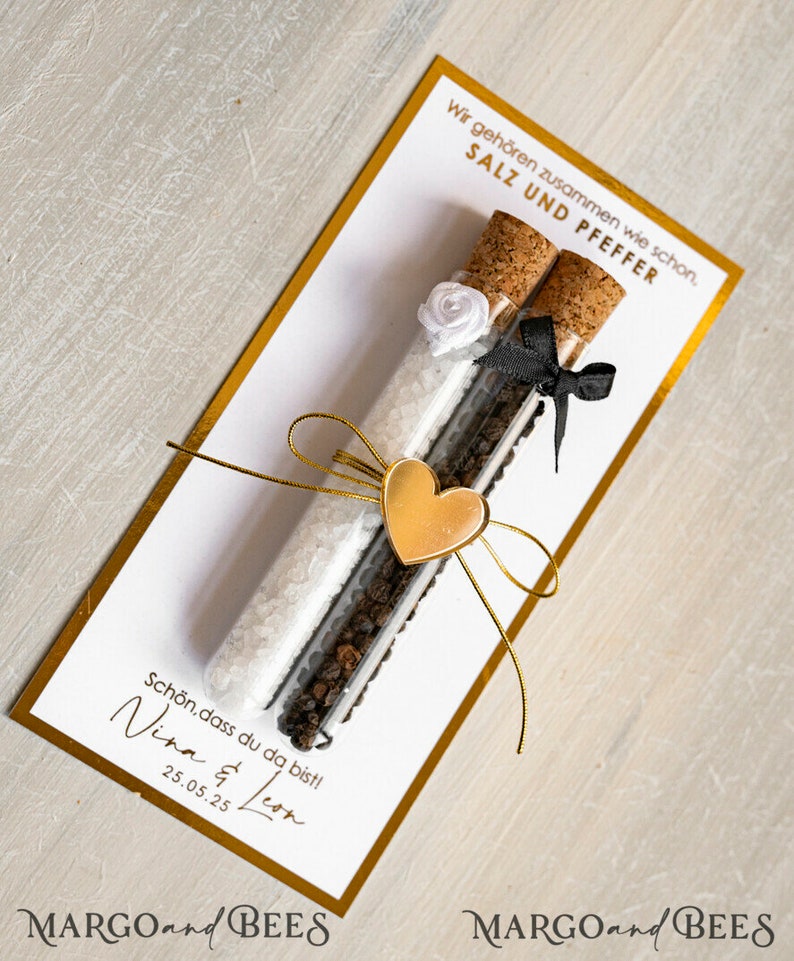 Personalisiert Gastgeschenke Hochzeit wir gehoren zusammen wie Salz Pfeffer Hochzeit Reagenzglas Gastgeschenk fur Hochzeitsgäste mit Name
Gastgeschenke komplett fertig dekoriert
gastgeschenke hochzeit Reagenzglas Salz und Pfeffer Personalisiert,