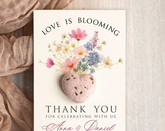 Wedding Favor gifts in bulk Personalized Seed Card With Plantable Seed Paper. Wildflower Seed Paper. Thank you gifts for guests