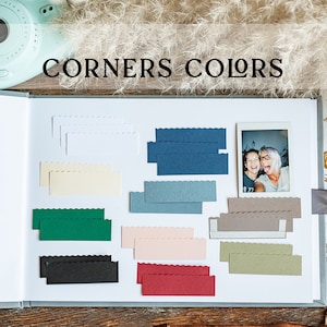 guestbook corners polaroid instant guestbook stickers handmade mini instax corners