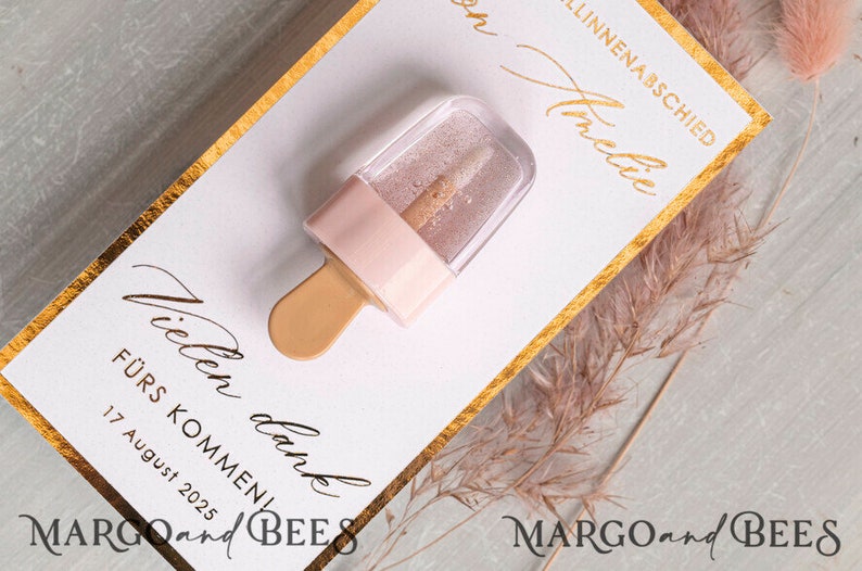 JGA geschenke gäste, Kreative Gastgeschenke für junggesellinnenabschied, Dankeschön zum JGA Kleine Geschenke für Freundinnen Lippenbalsam