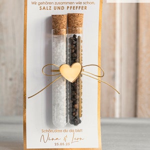 Personalisiert Gastgeschenke Hochzeit wir gehoren zusammen wie Salz Pfeffer Hochzeit Reagenzglas Gastgeschenk Hochzeitsgäste Brautpaar Namen