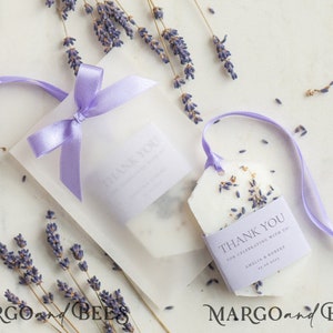 Personalised Wedding Favors bulk, Wedding lavender favor gifts, bridal shower Soy Favor gift, Wardrobe Freshener wax Tablet gifts for guests