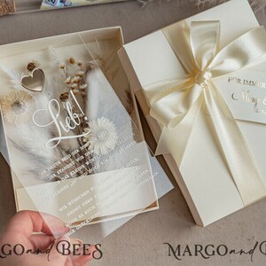 Geschenkschachtel für Geld Geldgeschenk zur Hochzeit mit Strauß aus Trockenblumen personalisiert Geschenk für Brautpaar Reagenzglas für Geld