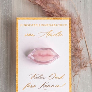 JGA geschenke gäste, Kreative Gastgeschenke für junggesellinnenabschied, Dankeschön zum JGA Kleine Geschenke für Freundinnen Lippenbalsam