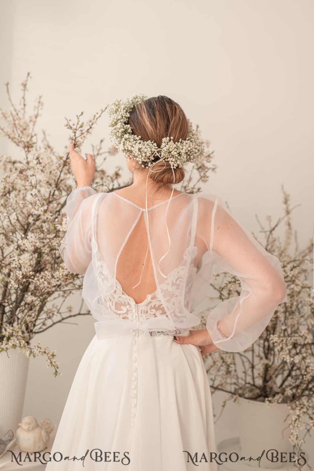 Bridal Bolero Braut Bolero Creme Wedding Dress Brautkleid Hochzeit