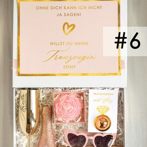 XXL Trauzeugin geschenk fragen box Brautjungfer Trauzeuge, Möchtest Du meine Trauzeugin sein box Geschenkschachtel Hochzeit Trauzeuge fragen