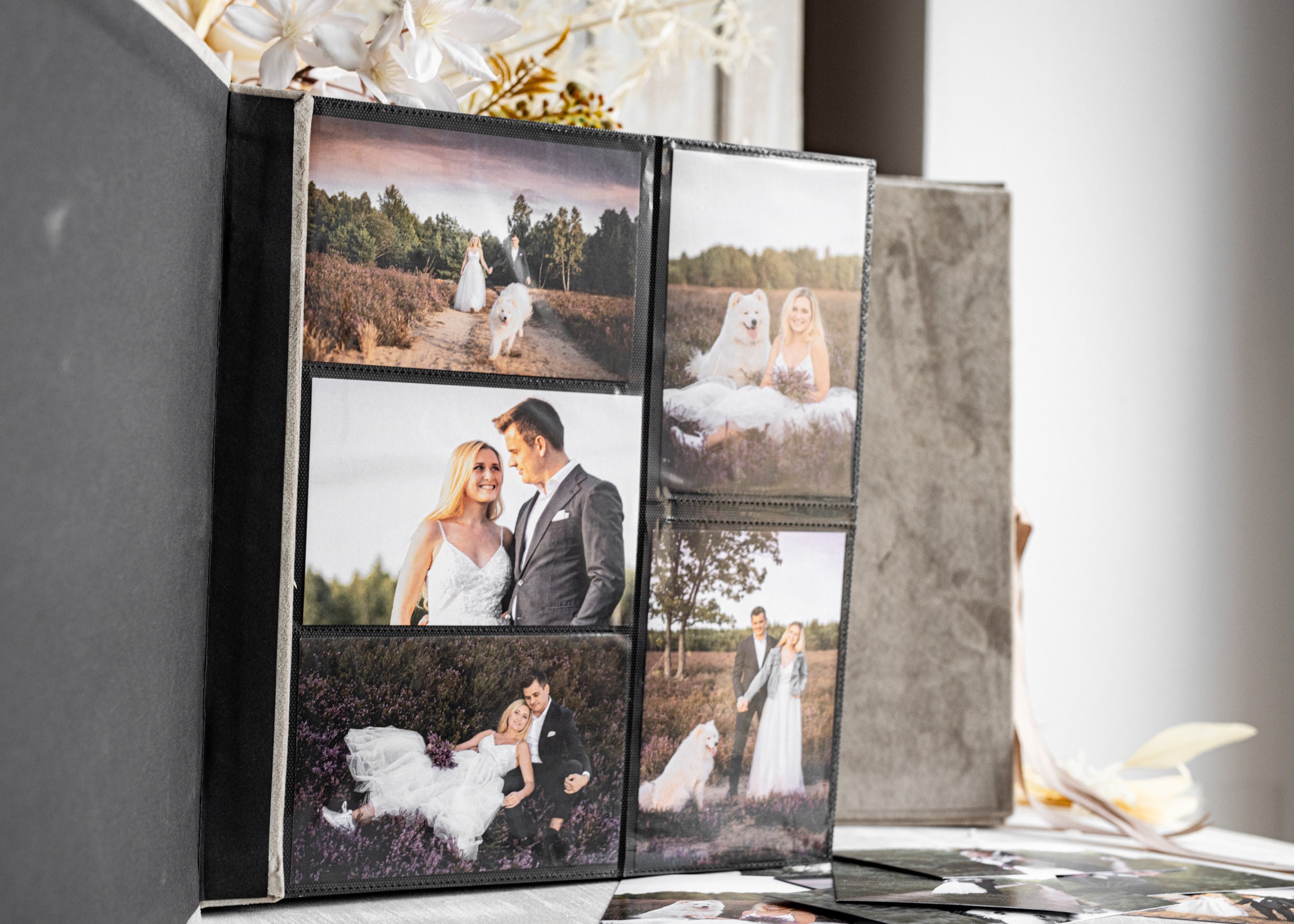 Set 5 Album Fotografici Con 40 Tasche - Per Foto 10x15 Cm, Trasparenti, Per Matrimoni, Vacanze, Famiglia - Foto 4