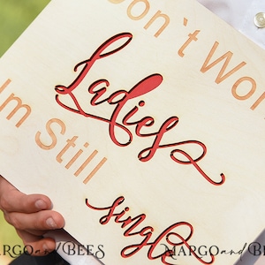 Too late to run uncle cause here she comes Personalised wooden wedding sign, Wooden Page boy sign, Wood Engraved flower girl sign