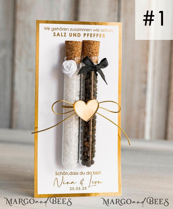 Personalisiert Gastgeschenke Hochzeit wir gehoren zusammen wie Salz Pfeffer Hochzeit Reagenzglas Gastgeschenk Hochzeitsgäste Brautpaar Namen
