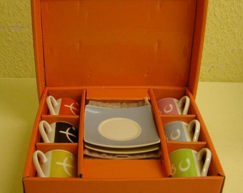 6 piece *** espresso cup set