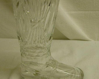 VINTAGE *** Echt Bleikristall *** Bierstiefel ***