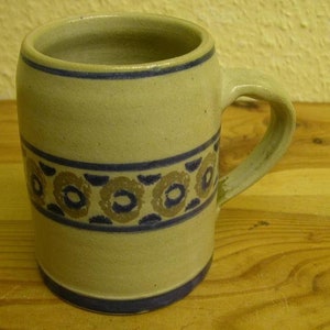 VINTAGE blue-grey beer humps beer jug image 2