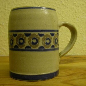 VINTAGE blue-grey beer humps beer jug image 1