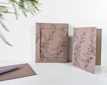 Notecard Set of 10 - Made from Almonds