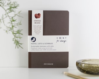 Recycled A5 Notebook – Coffee