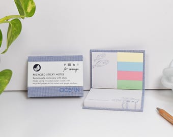 Ocean Blue Sticky Notes Pad