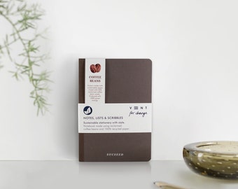 Recycled A6 SUCSEED Notebook – COFFEE BEANS