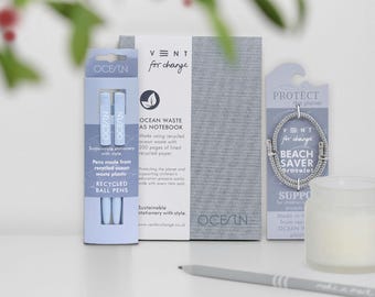 FREE Pen Pack with our OCEAN Waste Gift Set in Sea Blue