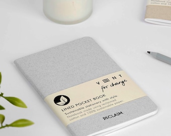 A6 Reclaim Cotton Notebook – WHITE