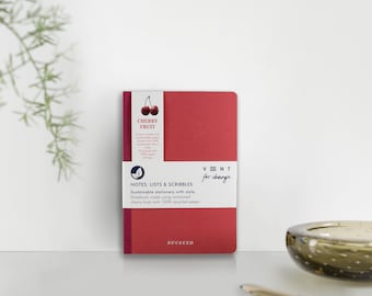 Recycled A6 SUCSEED Notebook – CHERRY