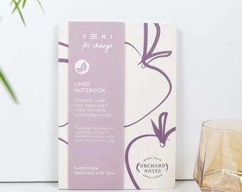 Orchard Organic Apple Waste A5 Notebook - Pink