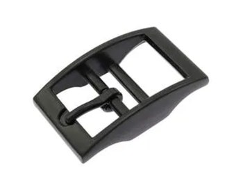 Double bar buckle black matt 16 mm, 20 mm and 25 mm for dog collars