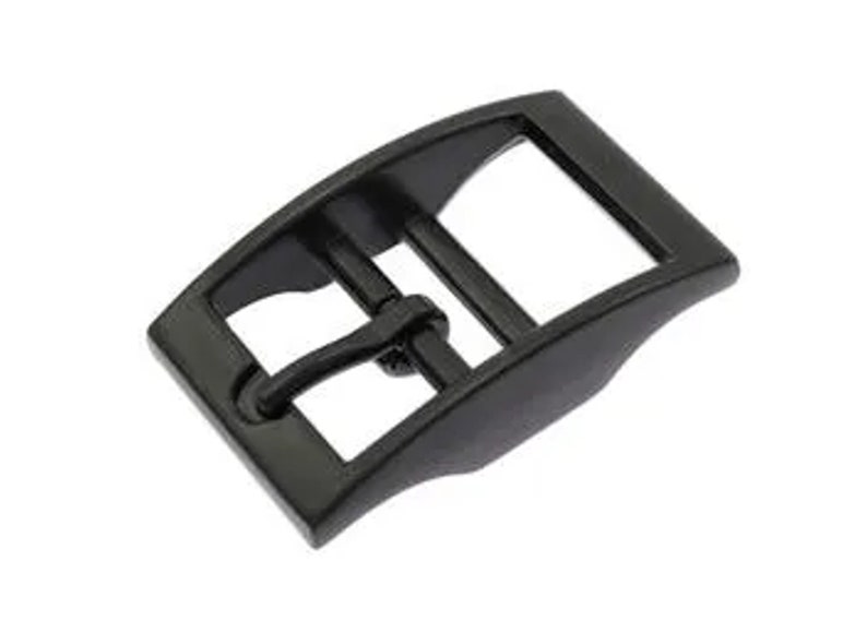 Double bar buckle black matt 16 mm, 20 mm and 25 mm for dog collars image 1