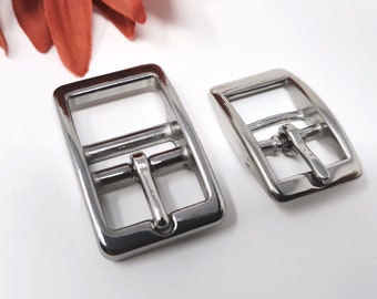 Double bar buckle stainless steel 16 mm and 20 mm for example for dog collars