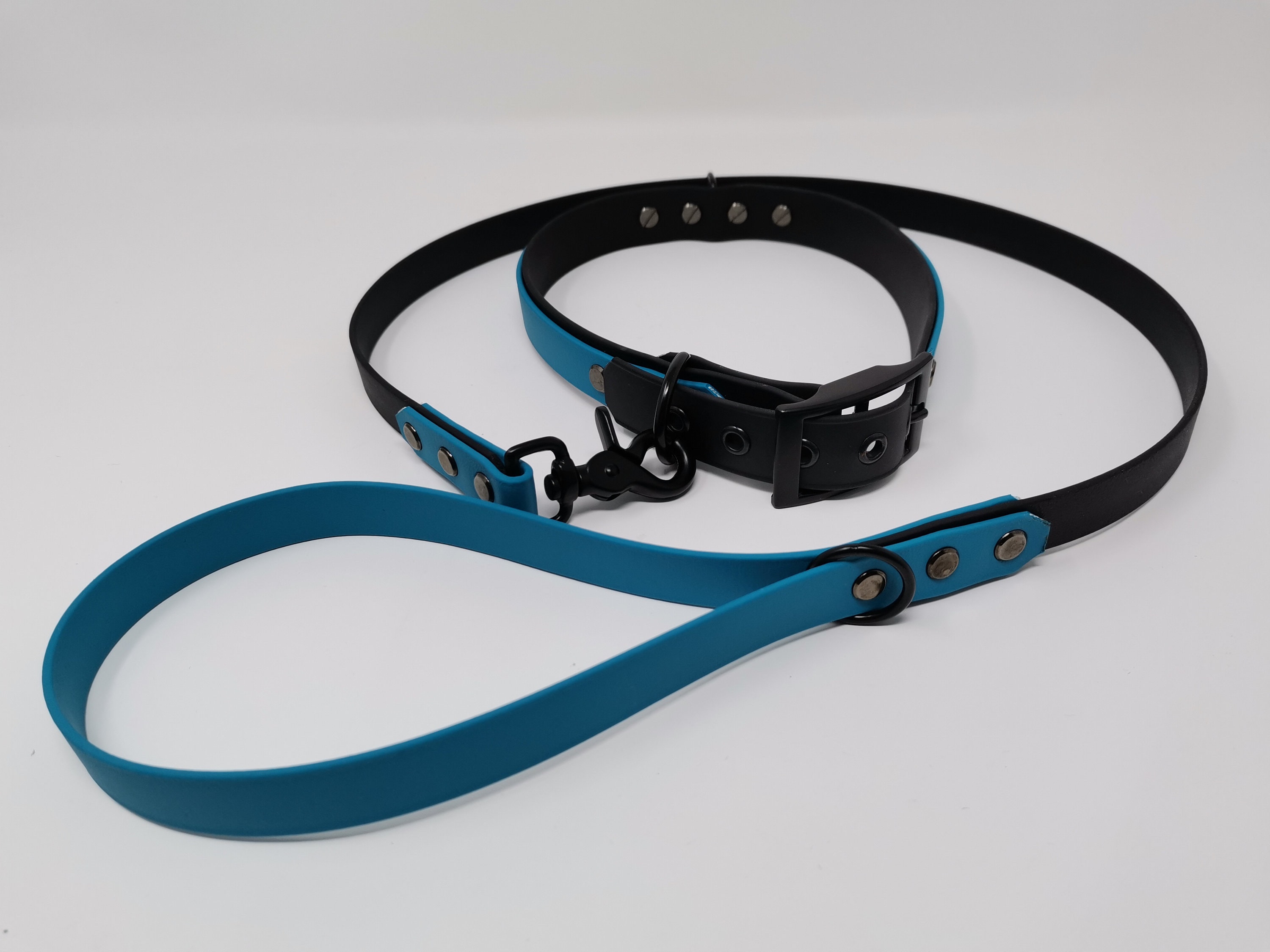 Biothane dog collar dog leash twolayer and twotone 25 mm Etsy
