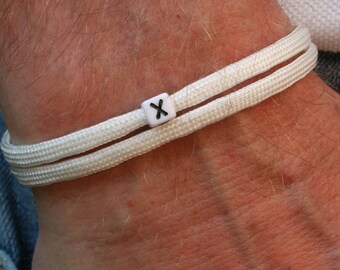 Letter Bracelet Letter Surfer Bracelet Letter Bracelet Personalized Friendship Bracelet Letter Partner Bracelet PartnerLook BFF