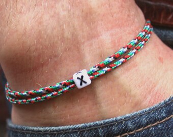 Letter Bracelet Letter Surfer Bracelet Letter Bracelet Personalized Friendship Bracelet Letter Partner Bracelet PartnerLook BFF