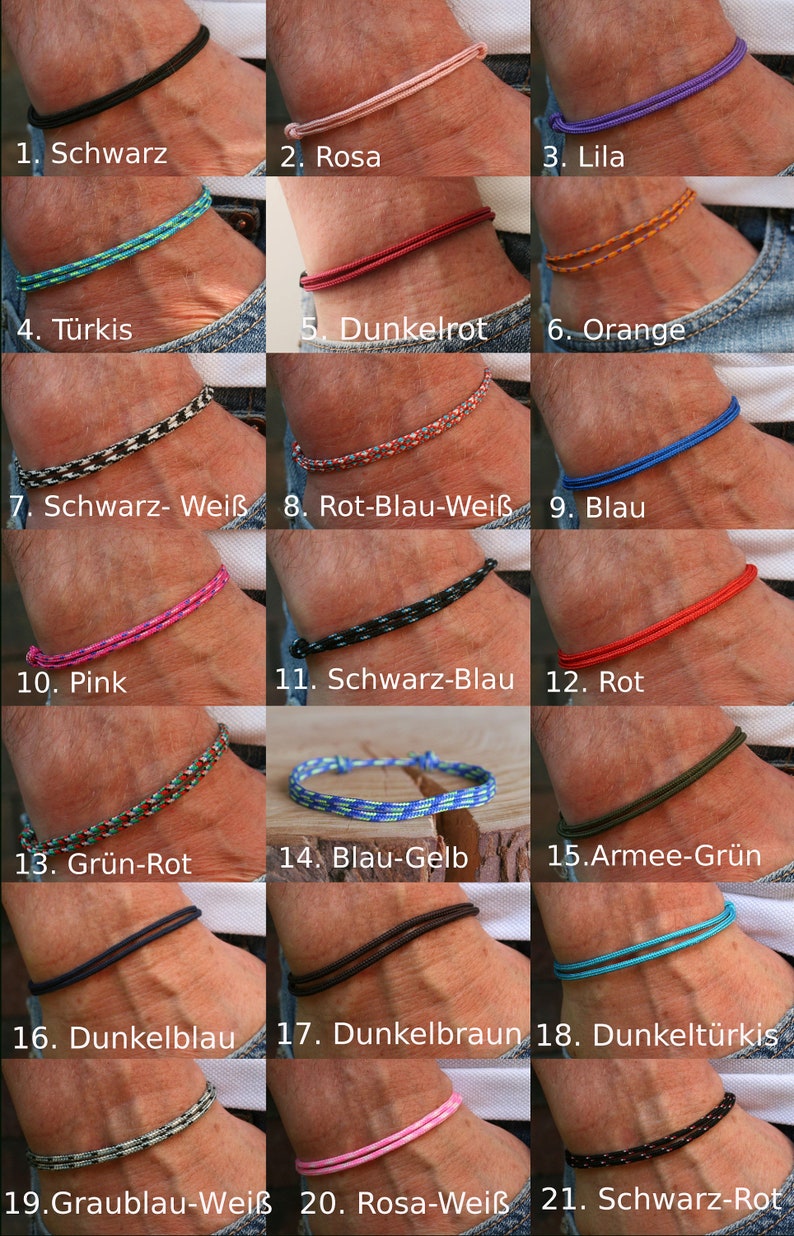 Friendship bracelet surfer bracelet hippie bracelet partner bracelet partner look minimalist surfer bracelet cord bracelet maritime bracelet image 2