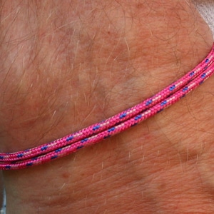 Friendship bracelet surfer bracelet hippie bracelet partner bracelet partner look minimalist surfer bracelet cord bracelet maritime bracelet 10. Pink