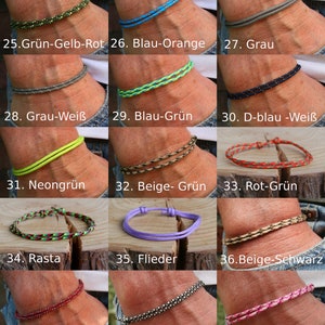 Bracelet damitié bracelet surfeur bracelet hippie bracelet partenaire look minimaliste bracelet surfeur bracelet cordon bracelet maritime image 3