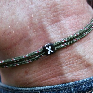 Letter Bracelet Letter Surfer Bracelet Letter Bracelet Personalized Friendship Bracelet Letter Partner Bracelet PartnerLook BFF