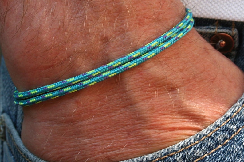 Friendship bracelet wish bracelet surfer bracelet hippie bracelet partner bracelet partner look surfer bracelet minimalist bracelet men 4. Türkis