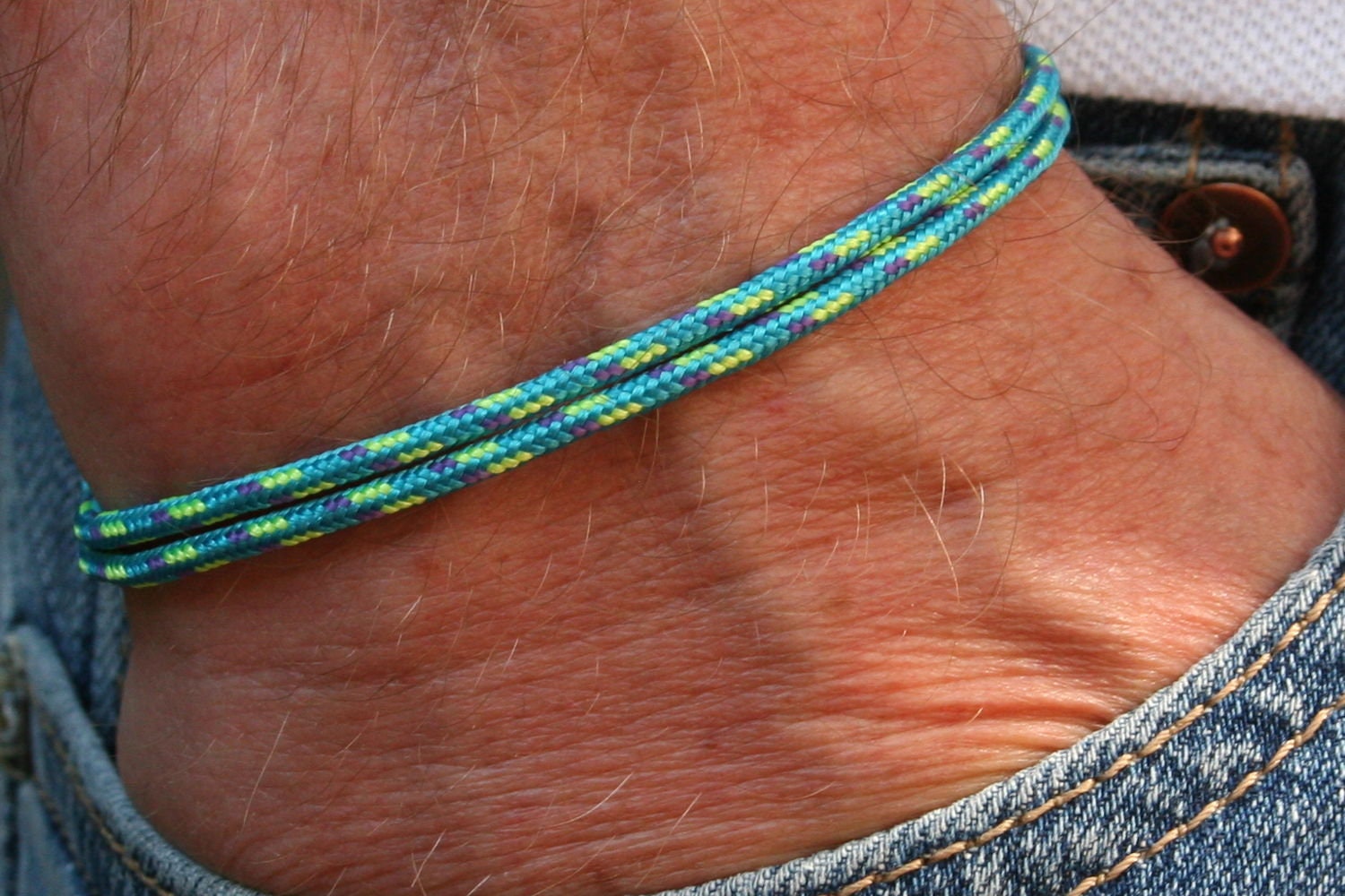 Buy Nylon Bracelets for Men - Binate Blue