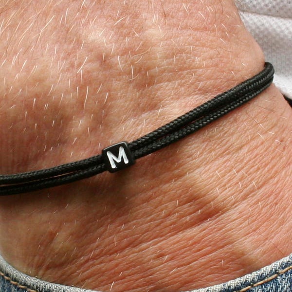 Bracelet Personalized Letters Surfer Bracelet Minimalist Bracelet Women Men Friendship Bracelet Partner Bracelet